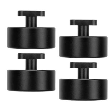Imagem de Adaptador de Almofada de Elevação, 4 Peças, Lingote de Alumínio, Adaptador de Ponto de Elevação, Suporte de Almofada para C7 Z51 Z06 C6-z06 (Preto)