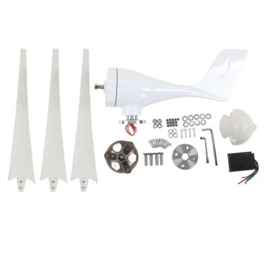 Imagem de Gerador de turbina eólica magnética de 500 W com controlador MPPT de alta potência eólica para iluminação pública (12V)