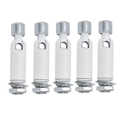 Imagem de Hyuduo 5pcs M10 Adaptador de Teto Inclinado de Ferro de Metal para Lâmpada de Teto Pingente de Lustre de Lustre de Esteira Acessórios de Suspensão M10 Junta de Direção Externa para
