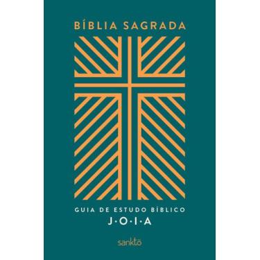 Imagem de Bíblia nvt com Guia de Estudo bíblico j. O. I. A. Capa verde - SANKTO,