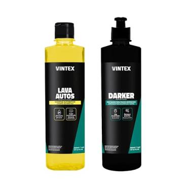 Imagem de Pneu Pretinho 500ml E Shampoo Lava Autos 500ml Vintex Vonixx