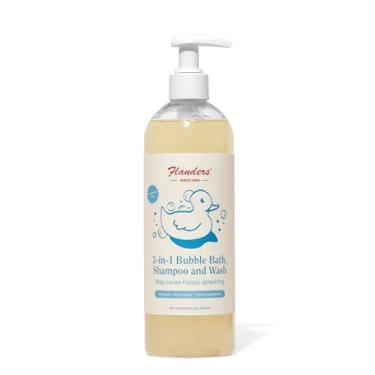 Imagem de Flanders Buttocks Ointment Banho De Espuma - Shampoo E Sabonete Líquido 3 Em 1, Desenvolvido Por Farmacêuticos, À Base Plantas, Sem Perfume, Ingredientes Limpos, Diversão Calmante Para Pele Sensível