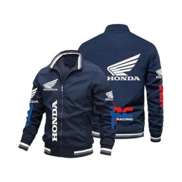 Imagem de Jaqueta Bomber Masculina Para Motocicleta Honda Moto 2025 Estilo Baseb