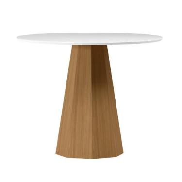 Imagem de Mesa Isis 100X100 Ype/Off White - New Ceval