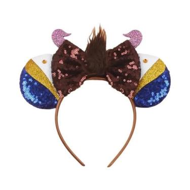 Imagem de Tiara De Orelhas De Rato Do Castelo Da Disney Com Fogos De Artifício P