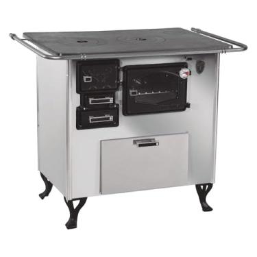 Imagem de Fogão A Lenha C Forninho C Caixa Dir Inox Fornos Pinhal N1