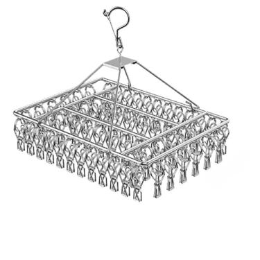 Imagem de Varal Prendedores Dobrável Para Roupa Íntima Calcinha Cueca(60pcs Quadrado)