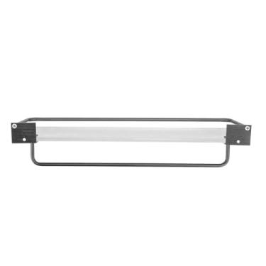 Imagem de Mingzhe Organizador de Parede para Chuveiro, Cabide de Toalha, Rack Grande Capacidade, Haste Alumínio para Banheiro (Cinza)