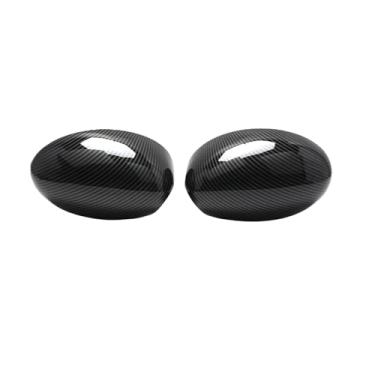 Imagem de Capa De Espelho Lateral Do Carro Padrão De Fibra De Carbono Preto Espelho Cobre Compatível Com Mini Cooper R-Series R50 R53 R52 2000-2008
