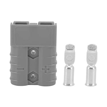 Imagem de Kit de fonte de alimentação de alta corrente, 50a, 600v, material abs durável para painel solar, de bateria dupla, caravana, tração nas quatro rodas (Cinza)