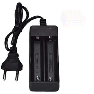 Imagem de Carregador Duplo P/ Bateria 18650 3,7v Recarregável Lanterna - jyx