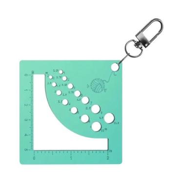 Imagem de Régua Medidora De Tricô E Costura Com Calculadora De Densidade E Ferra