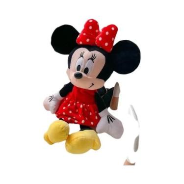 Imagem de Mochila De Pelúcia Kawaii Disney Mickey Minnie Para Meninas, Bolsa De 