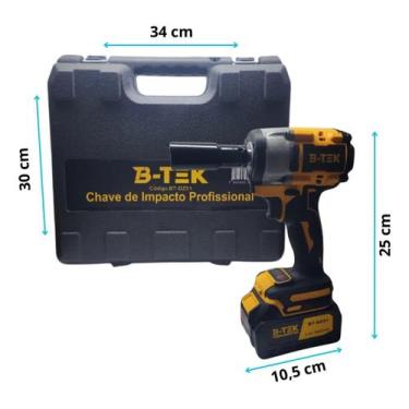 Imagem de Chave de impacto btek parafusadeira 2 baterias 48v dz51 - B-TEK