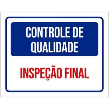 Imagem de Kit 10 Placas Controle Qualidade Inspeção Final - 27X35 - Sinalizo