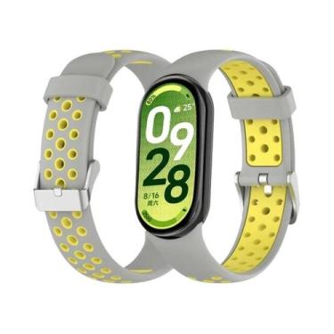 Imagem de Pulseira Esportiva De Silicone Bicolor Para Xiaomi Mi Band 10 9 8 - Su