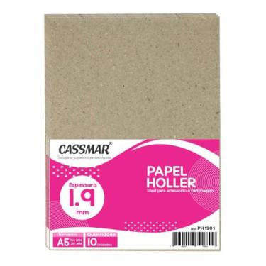 Imagem de Papel Holler para Cartonagem A5 1,9mm 148x210mm 10un - Cassmar