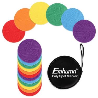 Imagem de Marcadores Poly Spot Emhumn 10,2 cm para treinamento em academia/educa