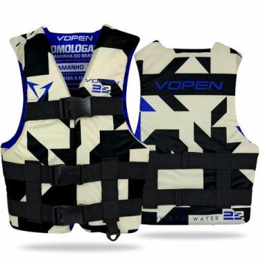 Imagem de Colete Salva Vidas Homologado Nylon VP22 Aquatic - VP22Q - Aquatic Vop