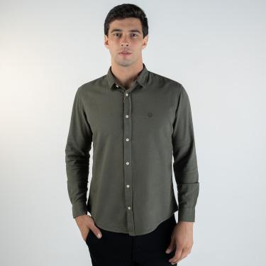 Imagem de Camisa Linho Pienza Versatiold Verde Musgo-Masculino