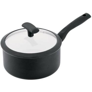 Imagem de Panela Hercules Antiaderente de Alumínio Preto - 20cm 2,5L Soft Touch 