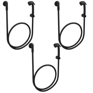 Imagem de Kit 3 Peças Ducha Higiênica Preto Fosco Docol Base 000579ce