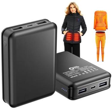 Imagem de Power Bank QTREE 10000mAh - 5V/2.4A x2 - Ideal para Roupas Aquecidas