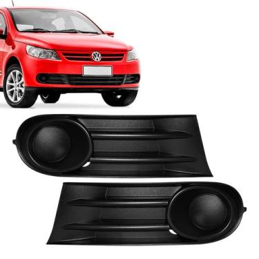 Imagem de Par Grade Parachoque Sem Milha Gol Saveiro Voyage G5 2009 Á 2012 - Bla