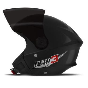 Imagem de Capacete New Liberty 3 Three Viseira Fumê Moto Aberto Pro Tork Seguran