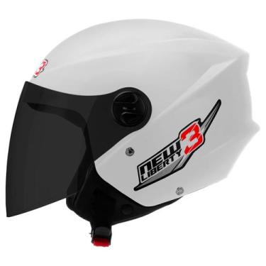 Imagem de Capacete New Liberty 3 Three Viseira Fumê Moto Aberto Pro Tork Seguran