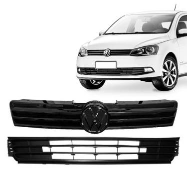 Imagem de Kit Parachoque Central e Grade Superior Gol Saveiro Voyage G6 2012 até