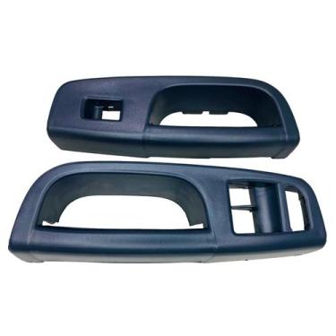 Imagem de Par Puxador Interno Porta Dianteira Gol Voyage G5 G6 Cinza - Autoplast