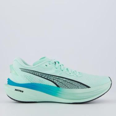 Imagem de Tênis Puma Deviate Nitro 3 Verde e Azul, 39