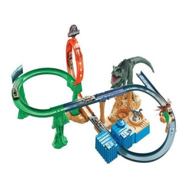 Imagem de Pista Hot Wheels Jurassic World Clash motorizada Mattel