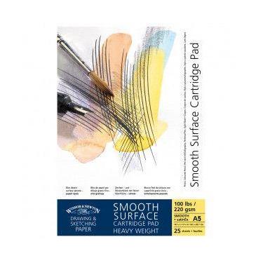 Imagem de Bloco Papel Winsor & Newton Smooth Surface 220g 25FL A5 - WINSOR NEWTO