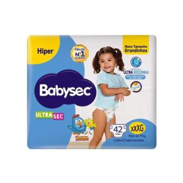 Imagem de Fralda Babysec Ultra Sec Hiper com 42 Fraldas Tam XXXG acima de 19kg