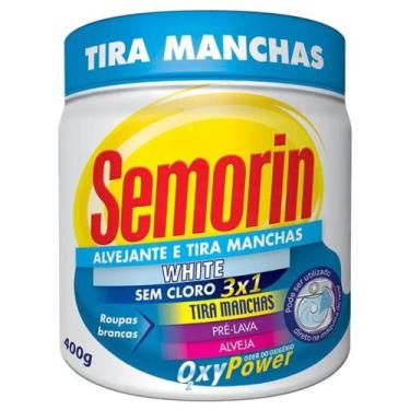 Imagem de Tira Manchas e Alvejante em Pó Semorin White 400g - SEMORIM