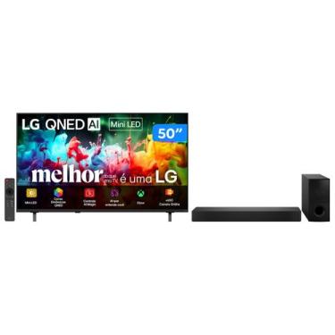Imagem de Smart TV 50 LG 4K Ultra HD QNED Mini LED - WebOS 26 + Soundbar Bluetoo