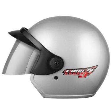 Imagem de Capacete Aberto Pro Tork Liberty 3 Solid Viseira Espelhada Masculino F