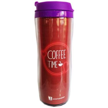 Imagem de Copo Viagem Coffee Time 350ml Tampa Lilás AmericanShop 10208