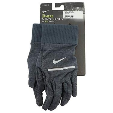 Imagem de Nike Men's Dri Fit Heathered Sphere Touch Screen Running Gloves (Medium, Grey)