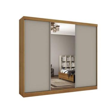 Imagem de Guarda Roupa 3 Portas Com Espelho Central Milão Tcil Móveis