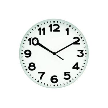 Imagem de Relógio De Parede 20cm - Branco - Quartzo