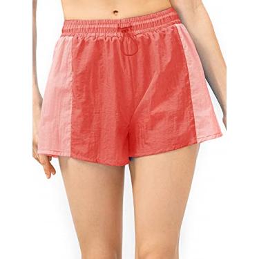 Imagem de Tingpai Shorts de corrida fe no 2 em 1 shorts espo vos pa treino fitness ciclismo academia atlética casa roupas espo vas 1 peça