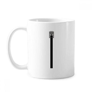 Imagem de Cabo de Internet Preto USB Plugue Padrão Caneca Cerâmica Café Porcelana Utensílios de Mesa