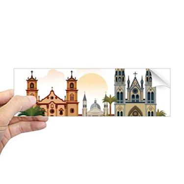 Imagem de DIYthinker Castelo da Guiné Equatorial Adesivo retangular para janela de notebook