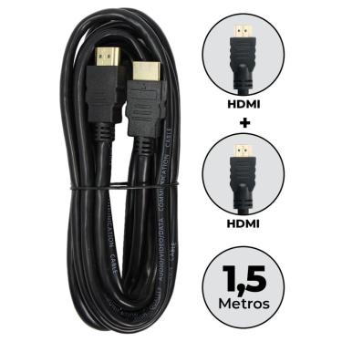 Imagem de Cabo Hdmi 1,5m Resistente Tv Dvd Home Video Game Conversor