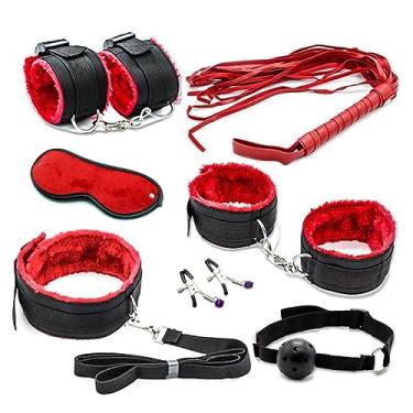 Imagem de Kit Algema Sexual Brinquedos Sexuais 7 Peças Sexuais Brinquedos Sexuais Adultos Para Casal (Vermelho)
