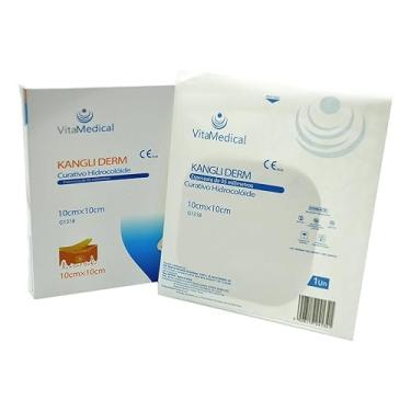 Imagem de 01 Unidade Hidrocoloide 10x10cm Curativo Para Machucados Lesões Escoriações Pele - Kangli Derm