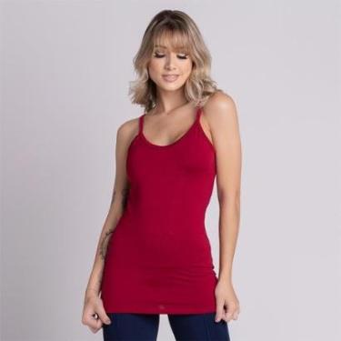 Imagem de Kit 3 Regatas Feminina Alça Fina Básica Fitness-Feminino